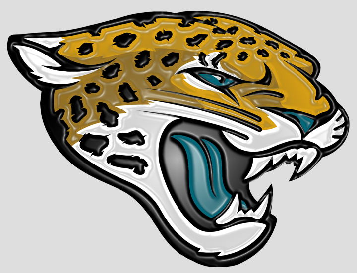 Jacksonville Jaguars Plastic Effect Logo iron on paper